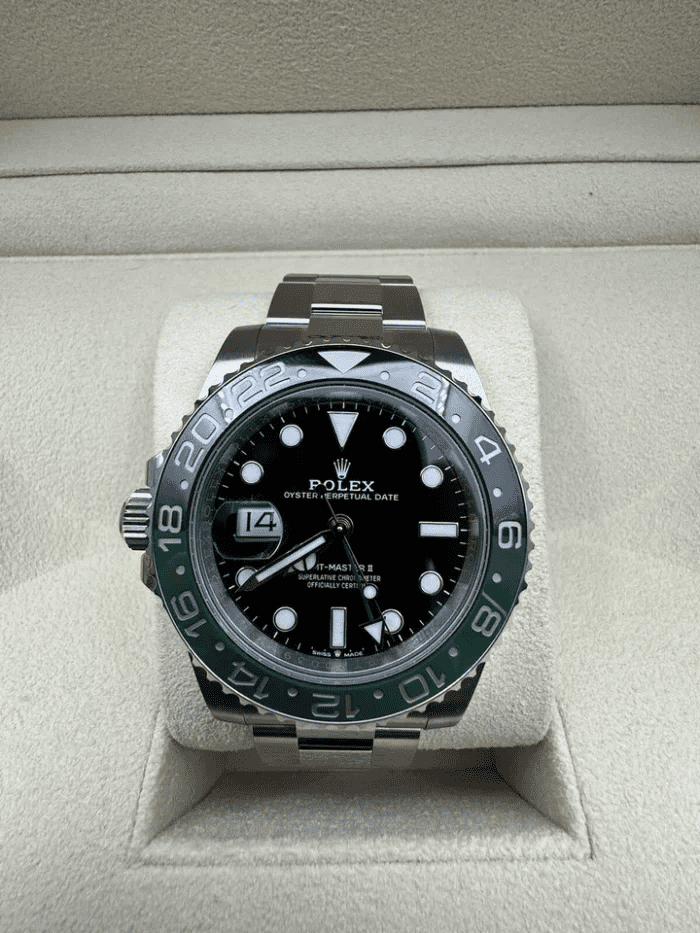 2023 Rolex GMT Master II Sprite Watch Lefty Oyster Bracelet 126720VTNR Full Set - Image 6