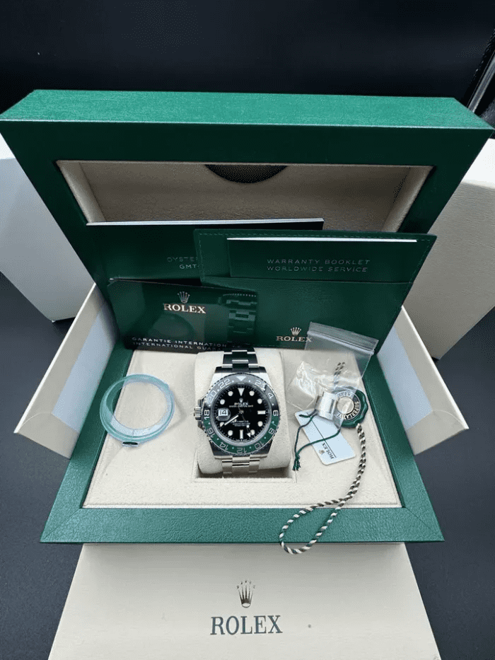 2023 Rolex GMT Master II Sprite Watch Lefty Oyster Bracelet 126720VTNR Full Set - Image 7